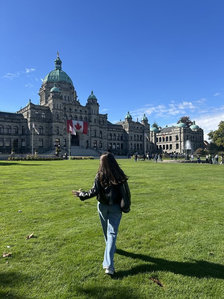 International students at a Canadian university campus